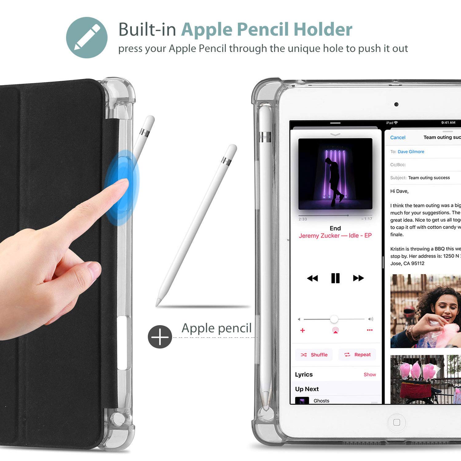 Amazon.com: ProCase Cover for iPad Mini 5 with Pencil Holder